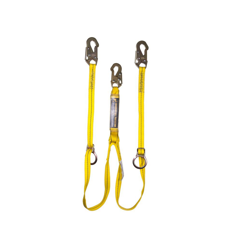 6' Double Leg Tie-Back Lanyard with Snap Hook & D-Ring 1291