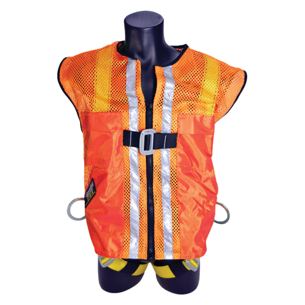 Mesh Construction Tux Harness - L - Orange 2120