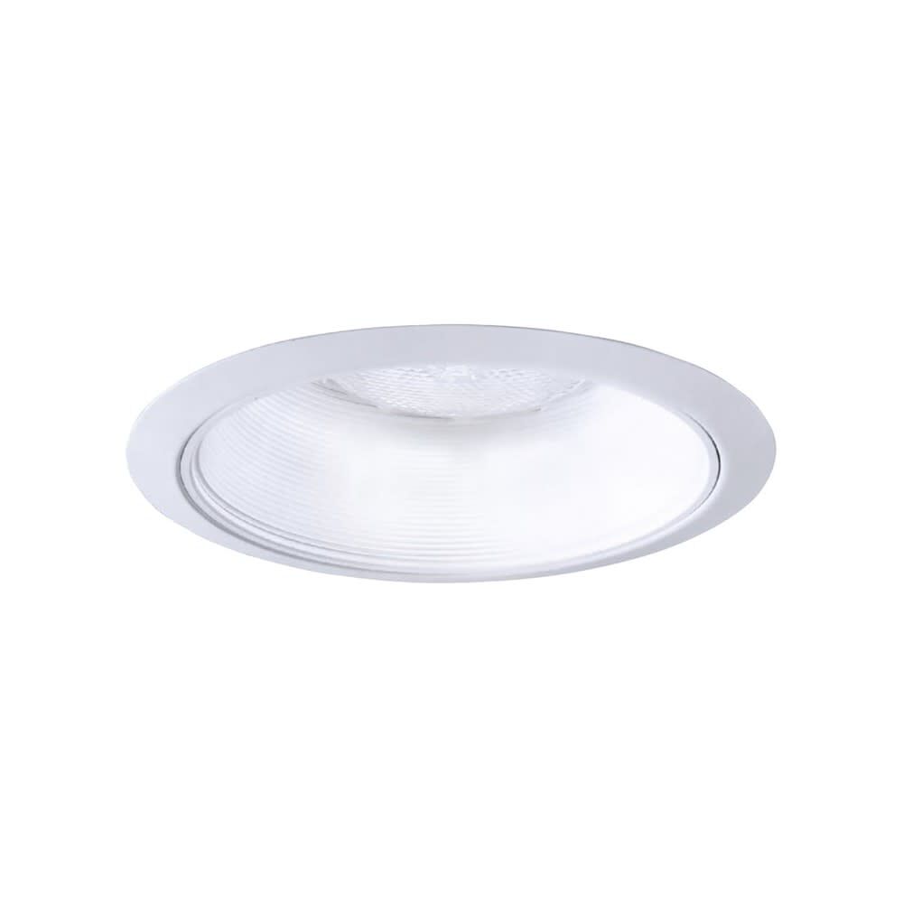 6in Matte White Plastic Phenolic Coilex Baffle Trim 3037462