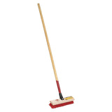 12 in Synthetic Bristle Assembled Deck Scrub Brush with Handle 53561912A