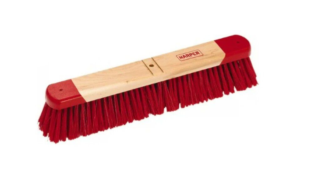18 in Assembled All-Purpose Dry Debris Push Broom With Brace 3418A