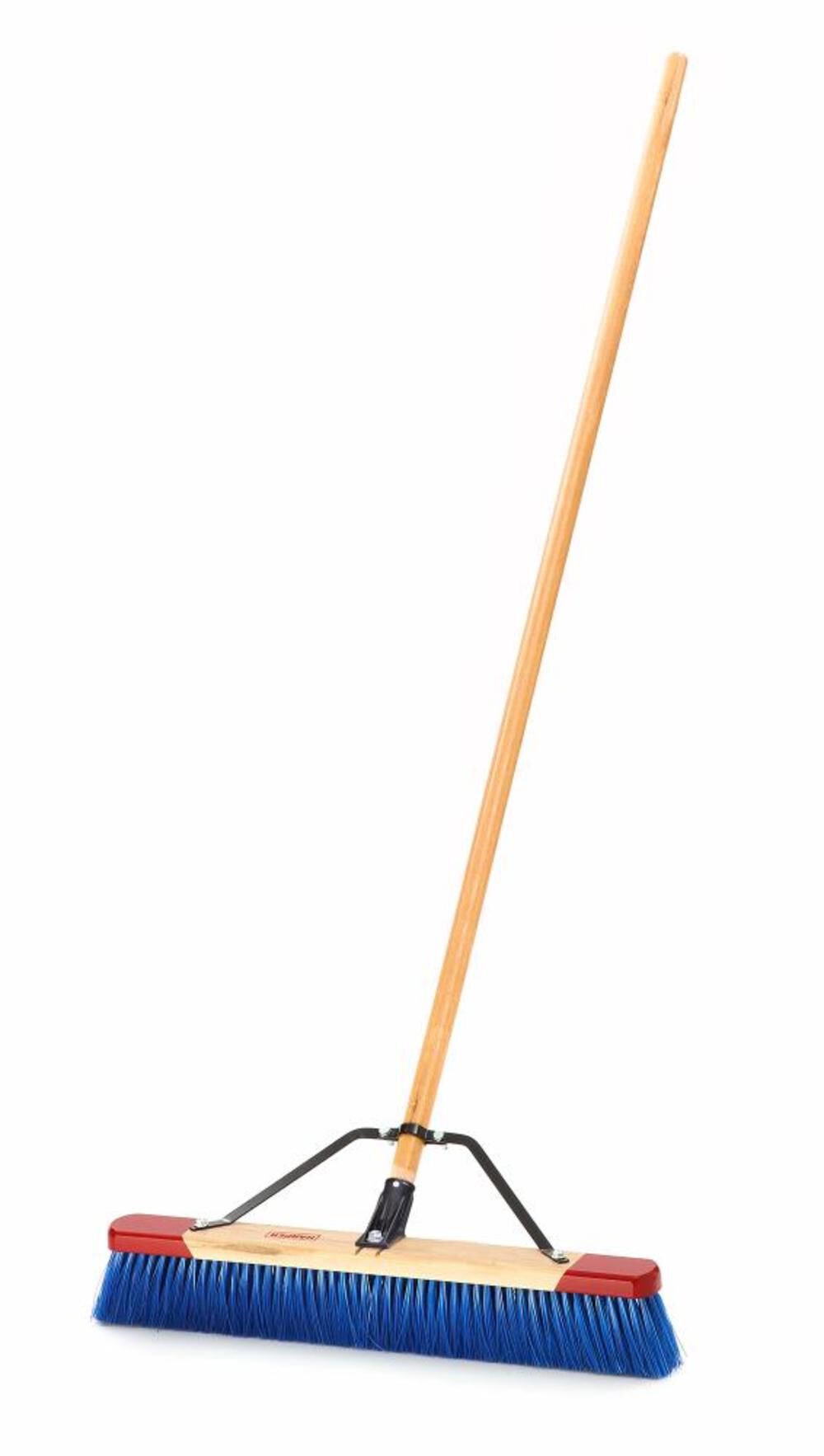 24 in Rough-Surface Red-End Broom Assembled 7924A