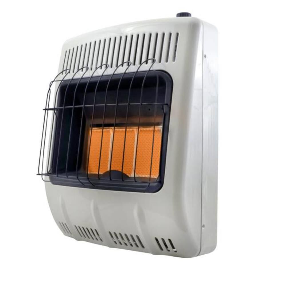 20000 BTU Vent Free Radiant Natural Gas Heater with Thermostat and Blower F156041