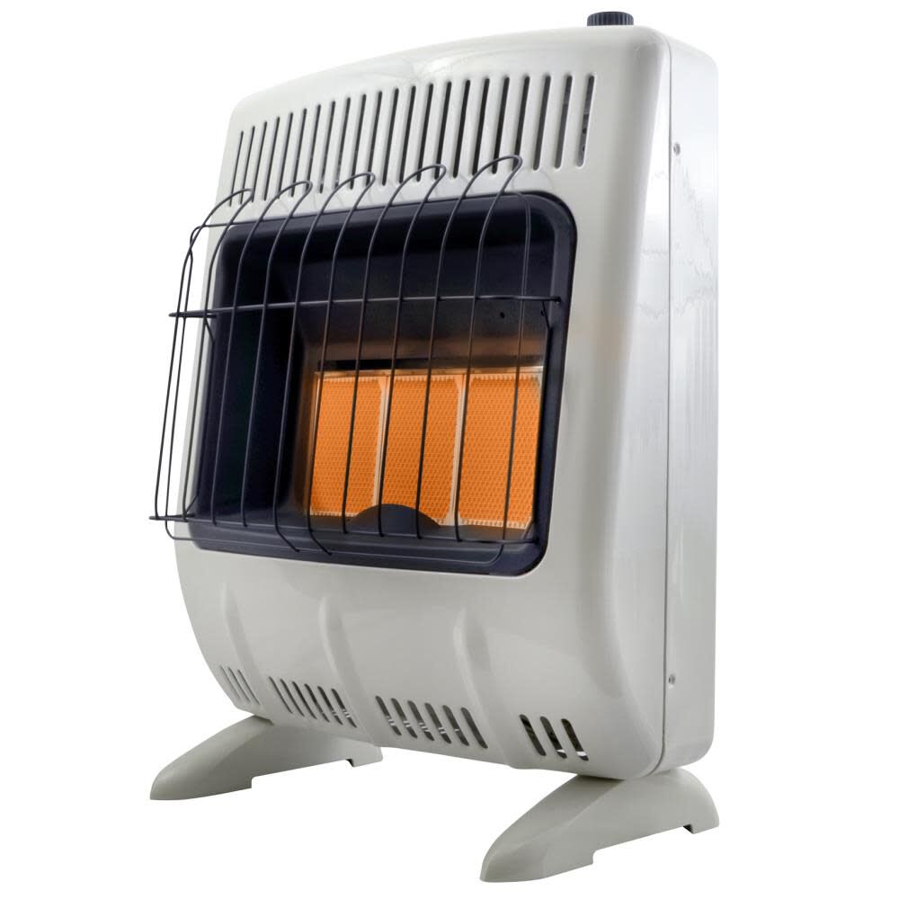 20000 BTU Vent Free Radiant Propane Heater with Thermostat and Blower F156051