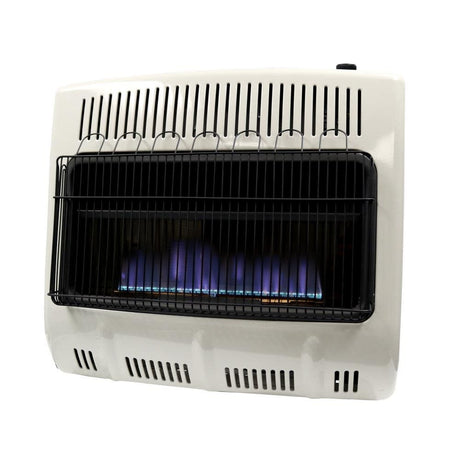30000 BTU Vent Free Blue Flame Natural Gas Heater with Thermostat and Blower F156061