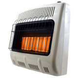 30000 BTU Vent Free Radiant Natural Gas Heater with Thermostat and Blower F156081