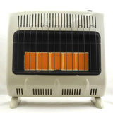 30000 BTU Vent Free Radiant Natural Gas Heater with Thermostat and Blower F156081