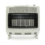 30000 BTU Vent Free Radiant Natural Gas Heater with Thermostat and Blower F156081