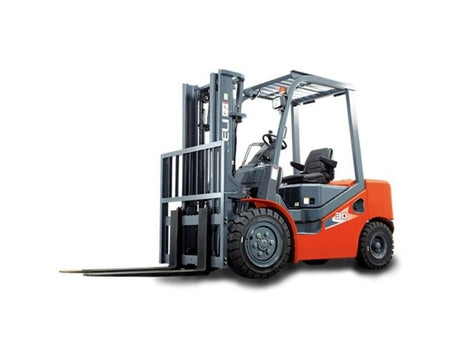Americas H Series 6000# Dual Fuel Forklift with 48in Forks / Solid Tires / 185inTSU CPQYD30-M1H-48