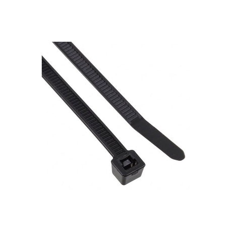 PA66 Black 50 Lbs Tensile 12 in Long UL Rated Cable Tie 100qty T50I0C2