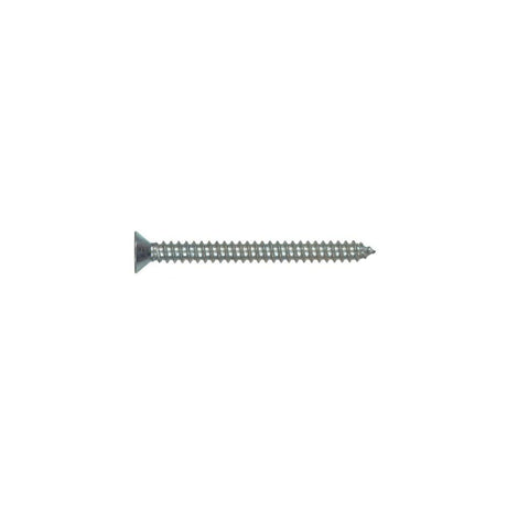 #12 x 3in Zinc Flat Head Phillips Sheet Metal Screw 100pk HF80234