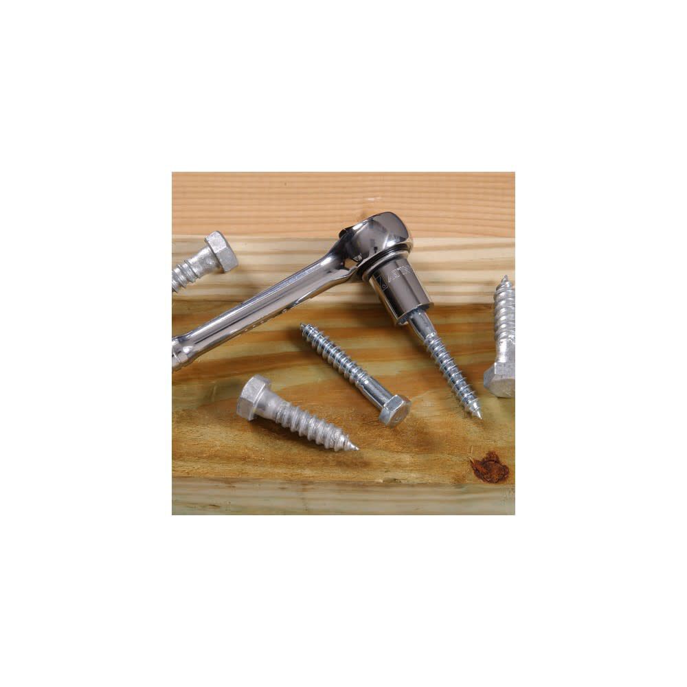 1/4-20 x 2 1/2in Zinc Hex Lag Screw 100pk HF230018