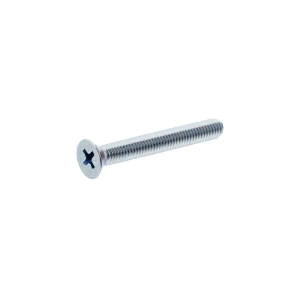 1/4-20 x 3in Zinc Flat Head Phillips Machine Screw 100pk HF101146