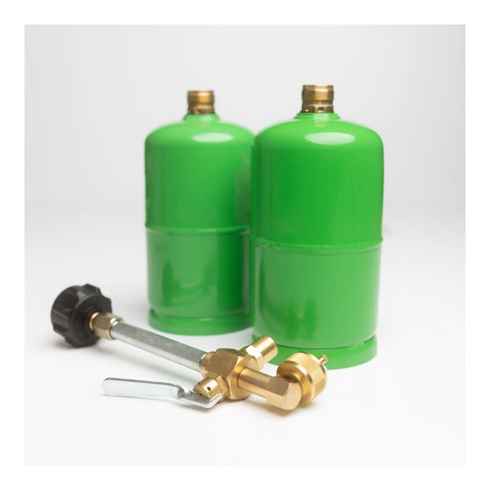 1 lb Refillable Propane Cylinder Kit 2pk HFG01PRP01