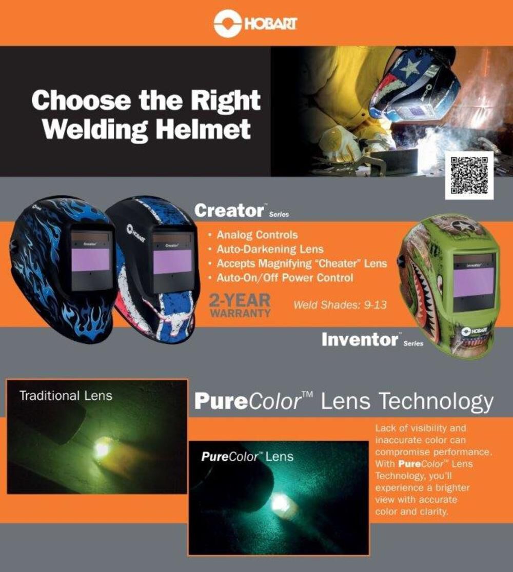 Creator Series Auto-Darkening Welding Helmet, Fire & Ice 771016