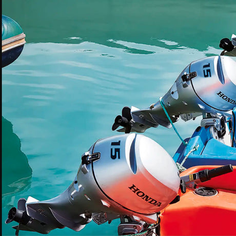 Marine 15 HP 4-Stroke Electric Start Outboard Motor with Throttle Grip BF15D3SHS