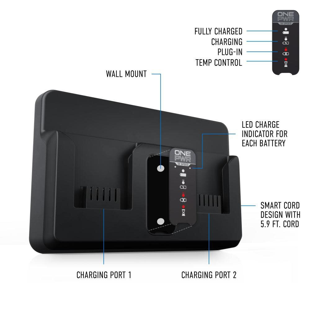 ONEPWR Dual Bay Charger BH05200