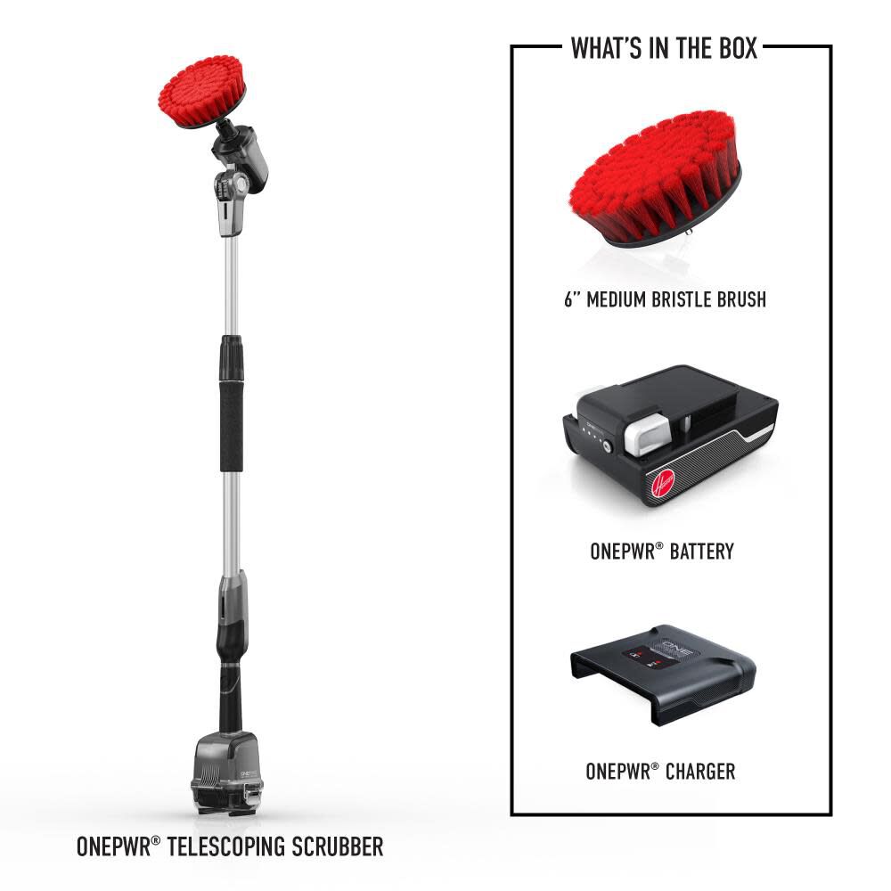 ONEPWR Telescoping Cordless Scrubber Kit BH51000