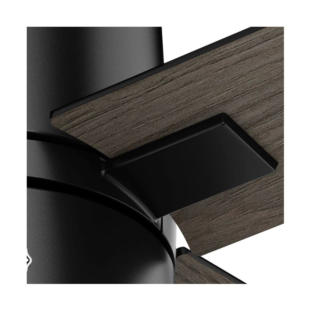 Beck Ceiling Fan 52in Matte Black/Greyed Walnut 54215