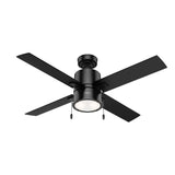 Beck Ceiling Fan 52in Matte Black/Greyed Walnut 54215