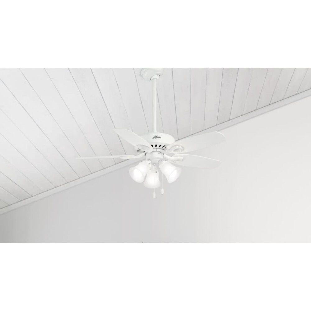 Builder Ceiling Fan 42in LED Indoor Snow White 52105