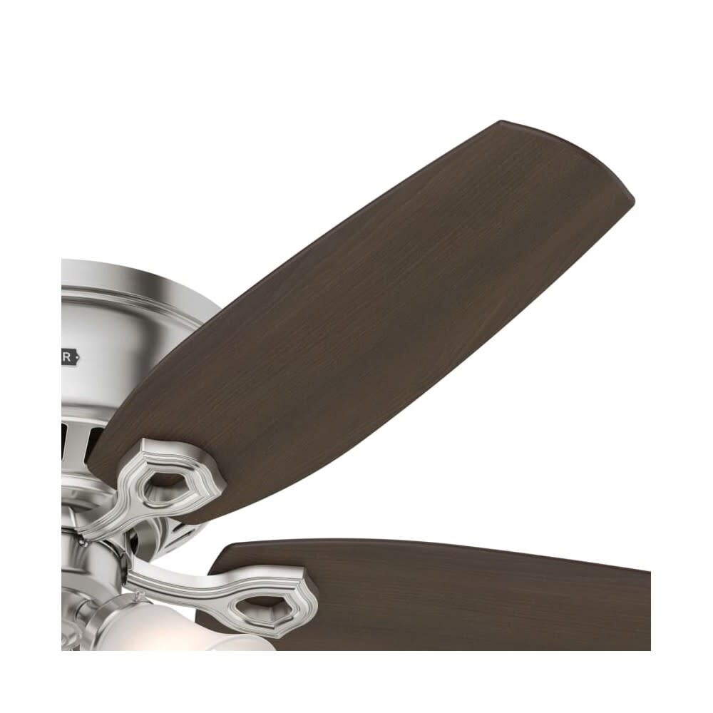 Builder Ceiling Fan 52in Brushed Nickel Brazilian Cherry 53328