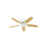 Builder Ceiling Fan 52in LED Indoor Snow White/Light Oak 53326