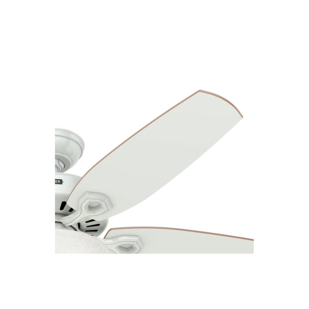 Builder Deluxe Ceiling Fan 52in White White/Beech 53089
