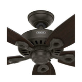 Fan Builder Elite Ceiling Fan 52in New Bronze Stained Oak 53292