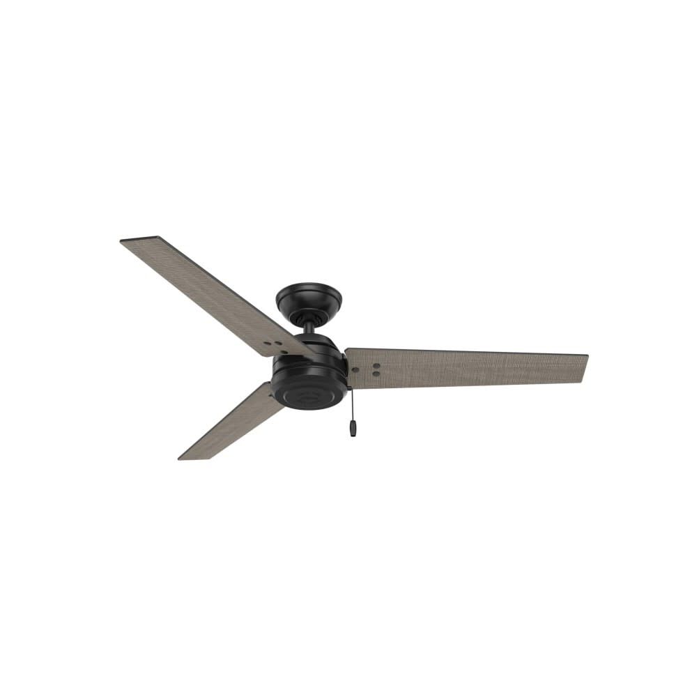 Cassius Ceiling Fan 52in Matte Black/Grey Walnut Stripe 59264