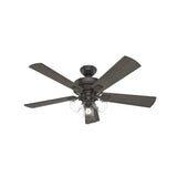 Crestfield Ceiling Fan 52in Bronze Bleached Grey Pine 54205