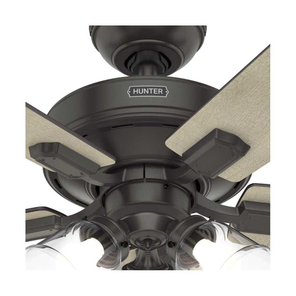 Crestfield Ceiling Fan 52in Bronze Bleached Grey Pine 54205