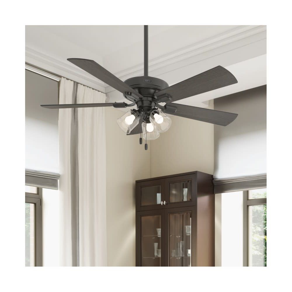 Crestfield Ceiling Fan 52in Bronze Bleached Grey Pine 54205