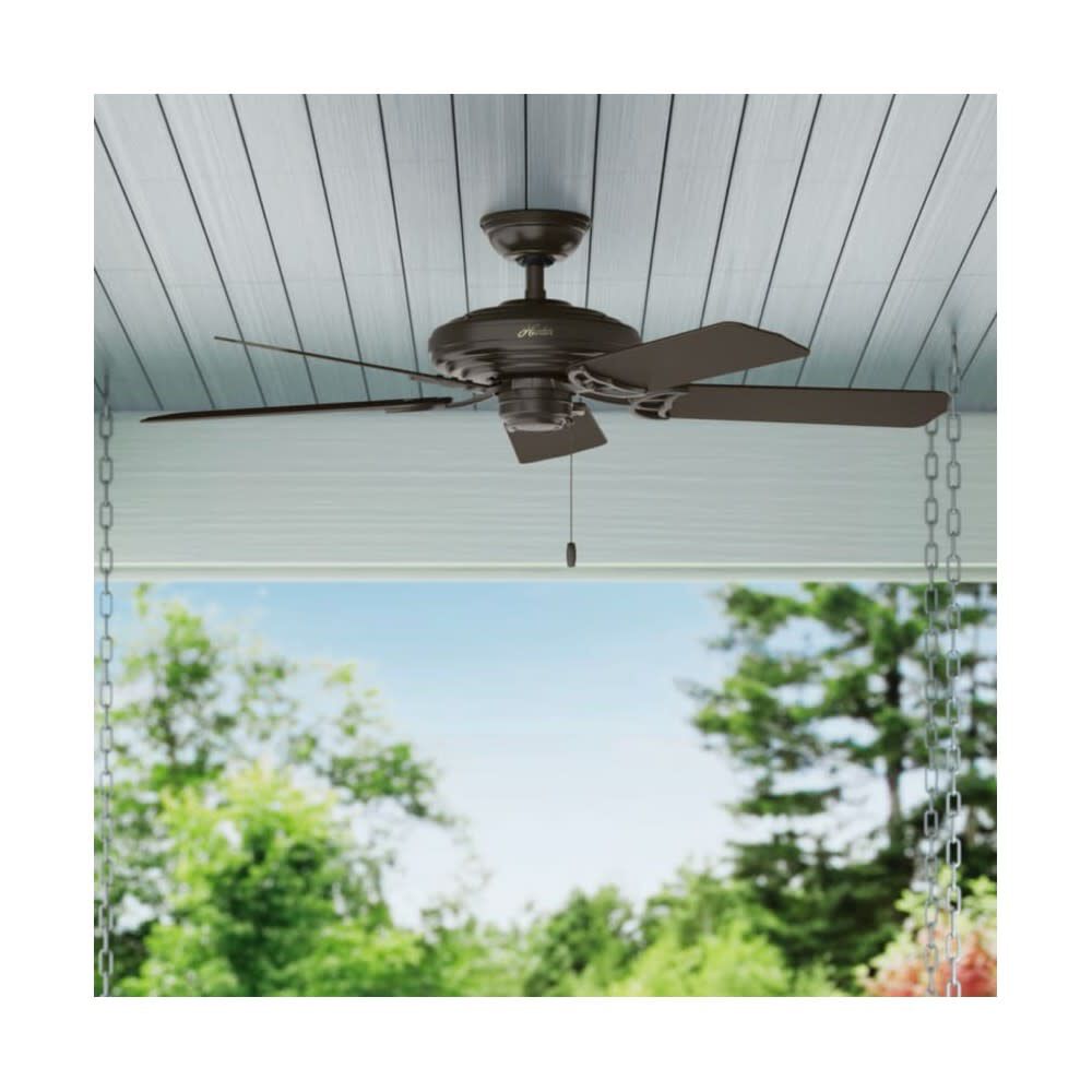 Sea Air Ceiling Fan 52in Outdoor New Bronze Walnut 53061