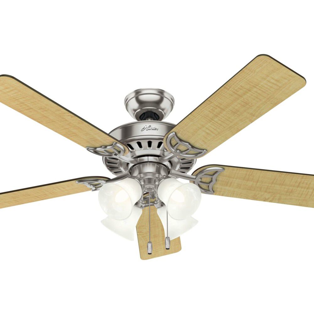 Studio Series Ceiling Fan 52in Brushed Nickel Cherry 53064