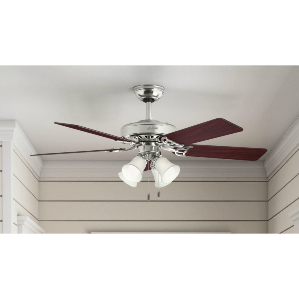 Studio Series Ceiling Fan 52in Brushed Nickel Cherry 53064