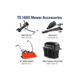 TS 242XD 42 Inch 21.5HP Kawasaki Gasoline Riding Lawn Mower 960 43 03-38