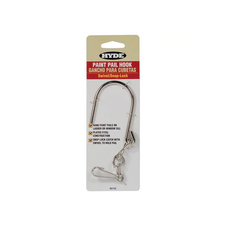 Pointed Steel Paint Pail Hook with Swivel Hinge 45110