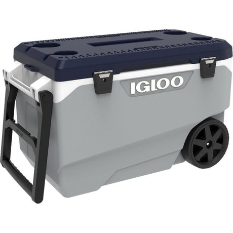 Maxcold Latitude 90 Roller Cooler Ash Grey/Aegean Sea 90qt 34818