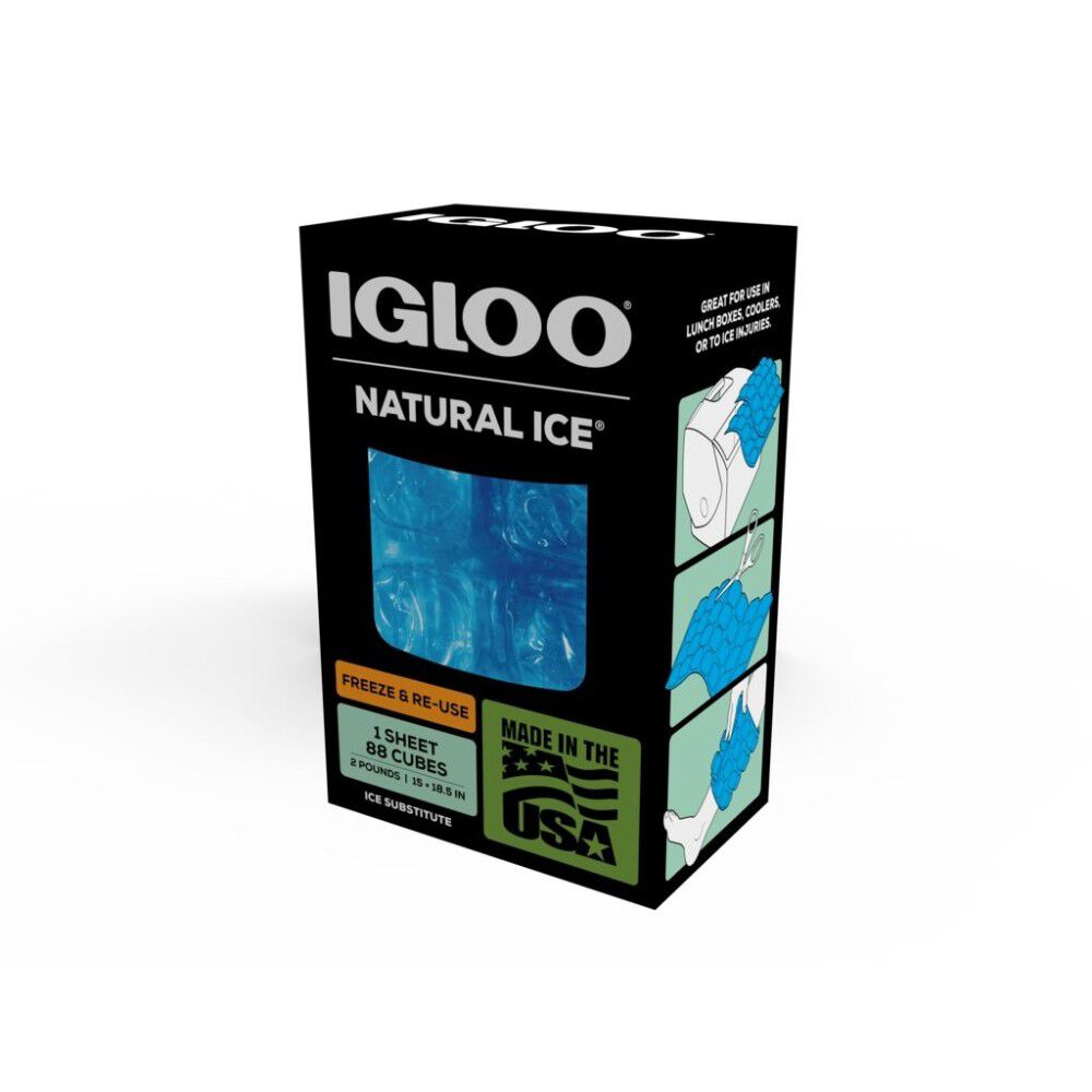 Maxcold Natural Ice Sheet Reusable Blue 88 Cube 25079