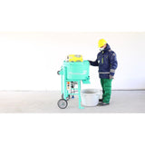 110V 4 Cu-Ft Mix 120 Plus Portable Vertical Shaft Paddle Mixer with Open Grate 1194304