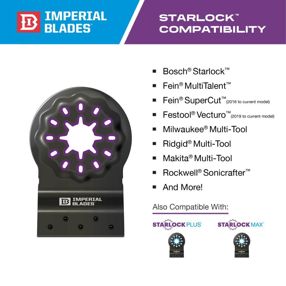 IBSL200-1 Starlock 1-3/8in Standard Wood Blade 1PC IBSL200-1