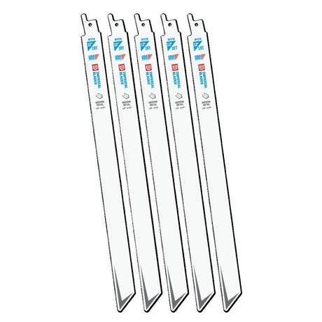 Standard 12in 18 TPI Medium Metal Reciprocating Blade 5PC IB1218-5