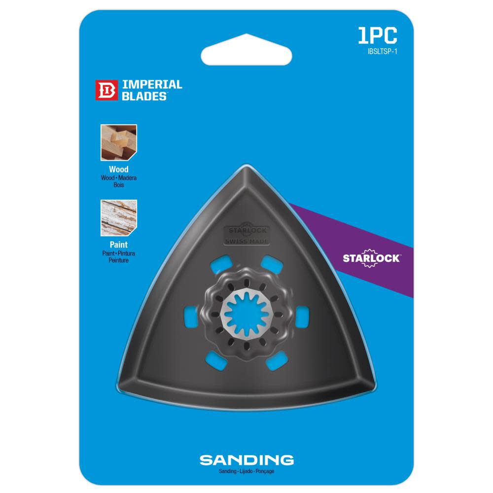 Starlock 3 1/2in Oscillating Triangle Sanding Pad 1pc IBSLTSP-1