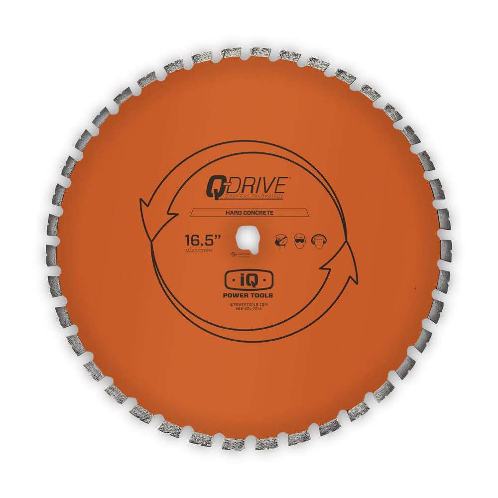 16.5 in Q Drive Arrayed Segmented Hard Concrete Orange Blade MASQX16-125-QD-HM2