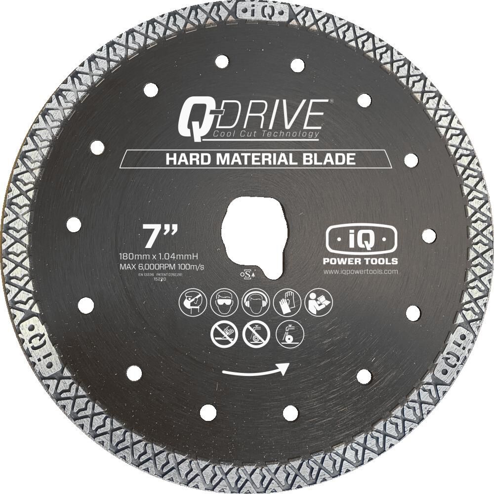 7 in Q-DRIVE Hard Material Replacement Blade for iQ228CYCLONE TLD07-005P-QD-HM1