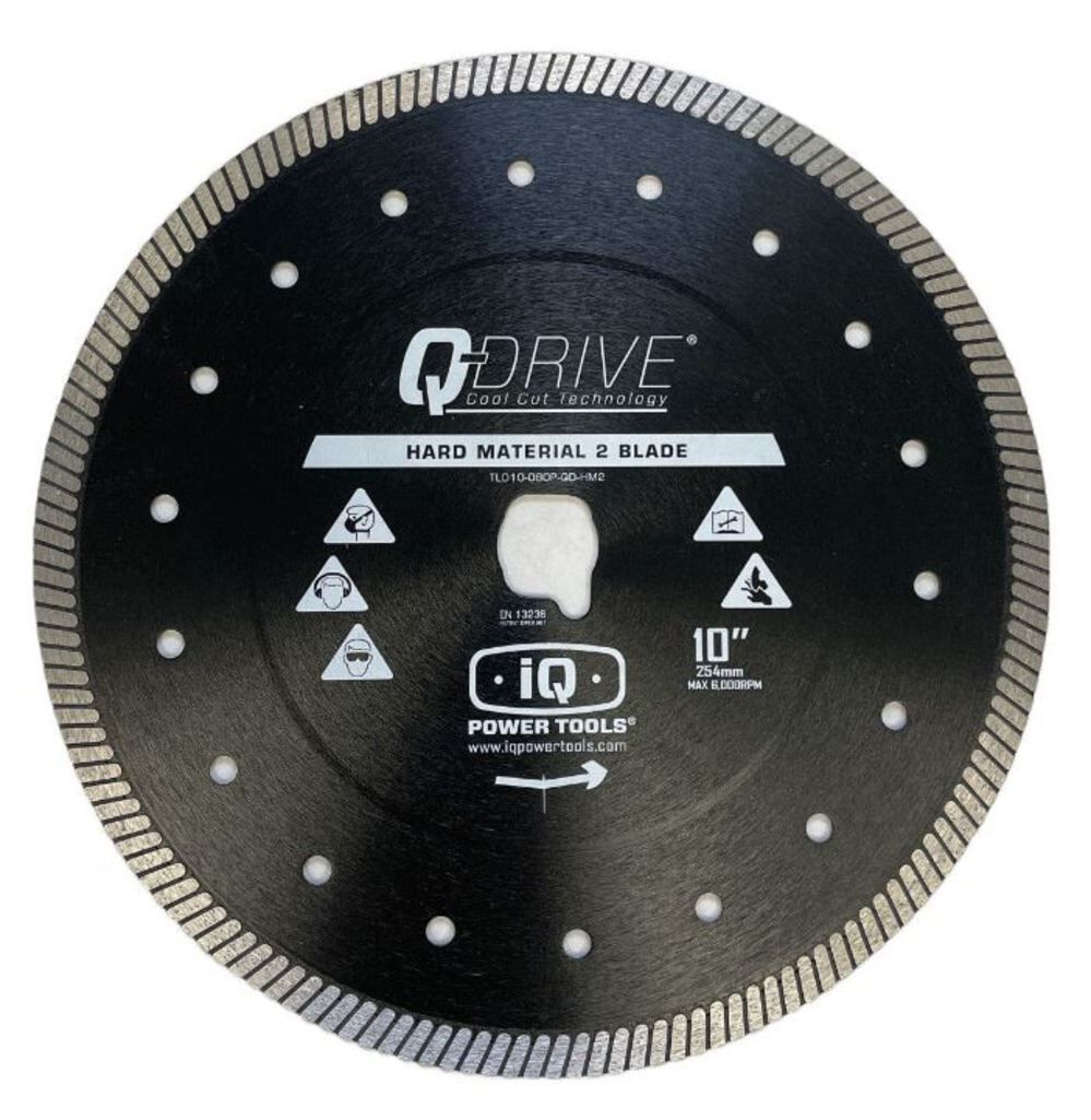 Q Drive Turbo Cutter 10 x 0.08 in Hard Material/Porcelain Blade TLD10-080P-QD-HM2