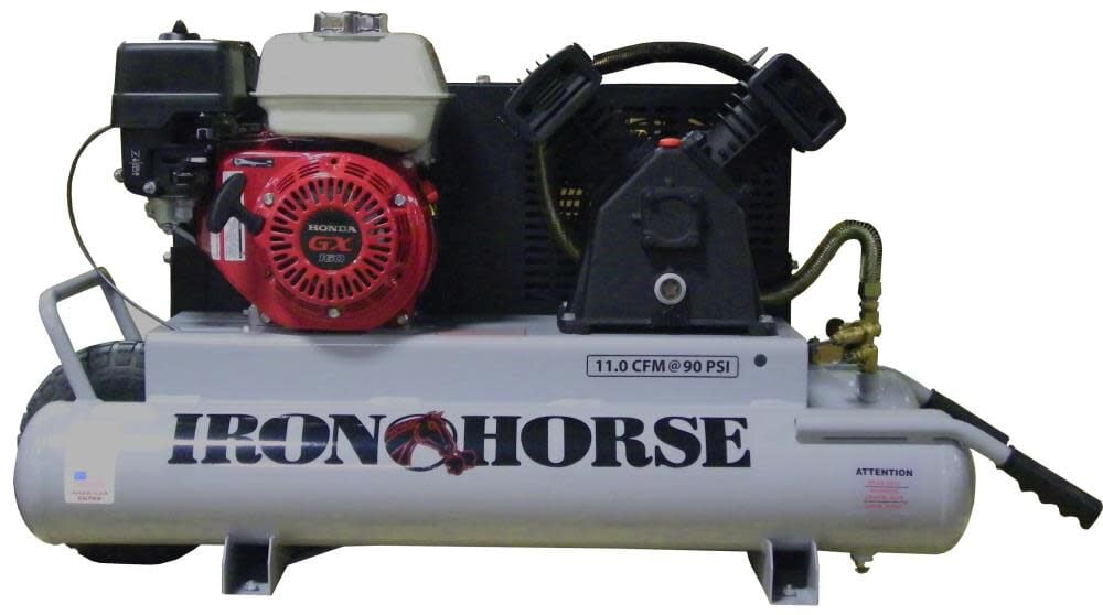 Air Compressor Twin Tank Gas 5.5hp 10 Gallon IHTT55G