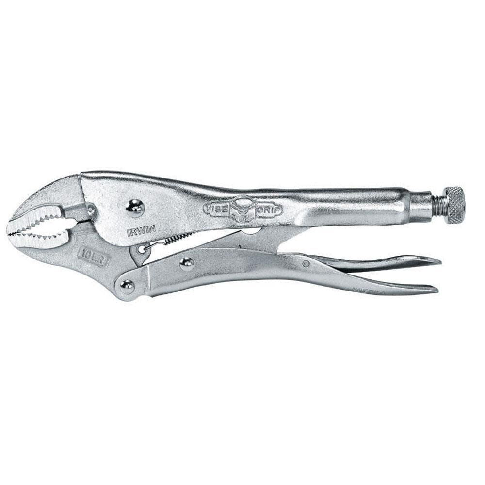 10 In. Locking Plier with Wire Cutter 10WR Curved Jaw 10WR