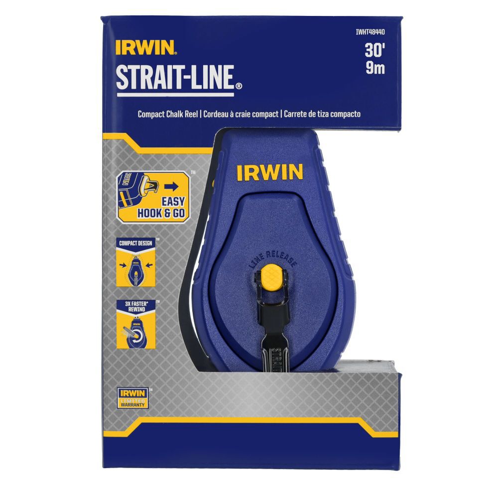 Strait-Line Compact 3:1 30-ft Chalk Reel IWHT48440